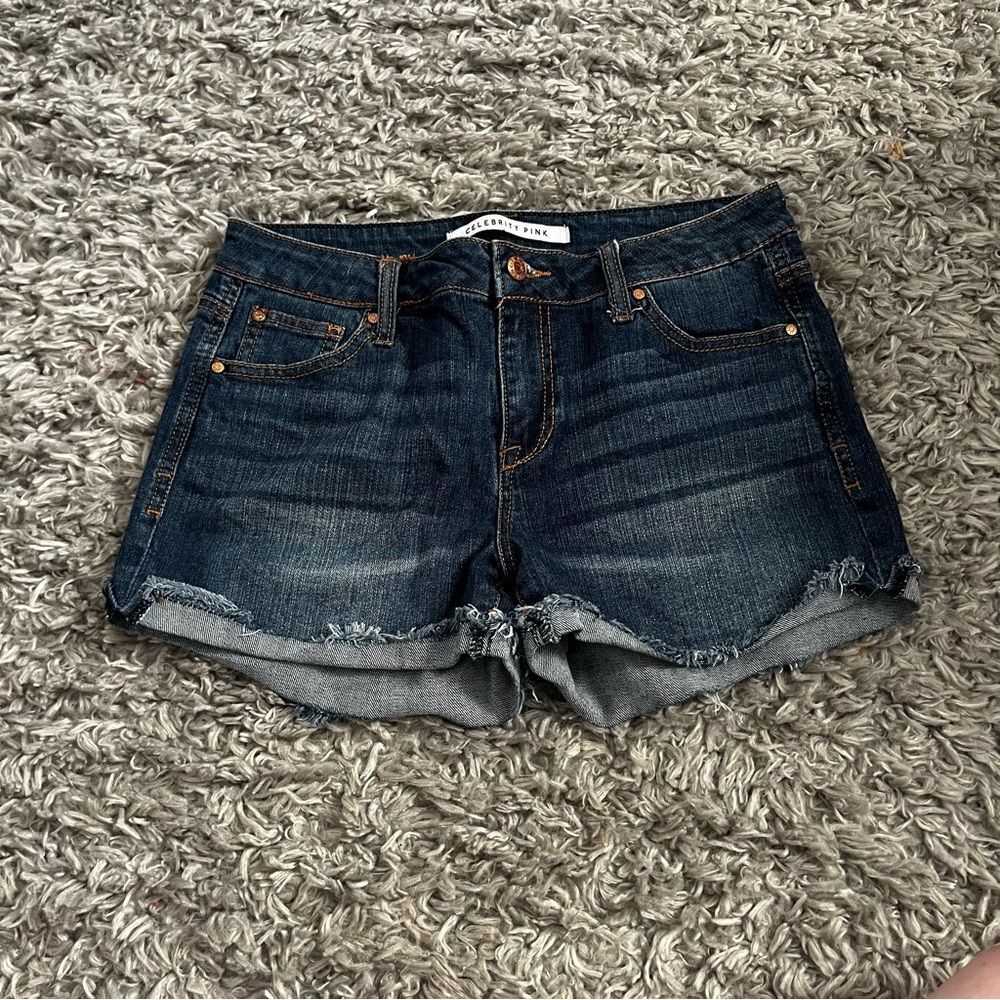 Celebrity Pink high rise jean shorts size 7/28